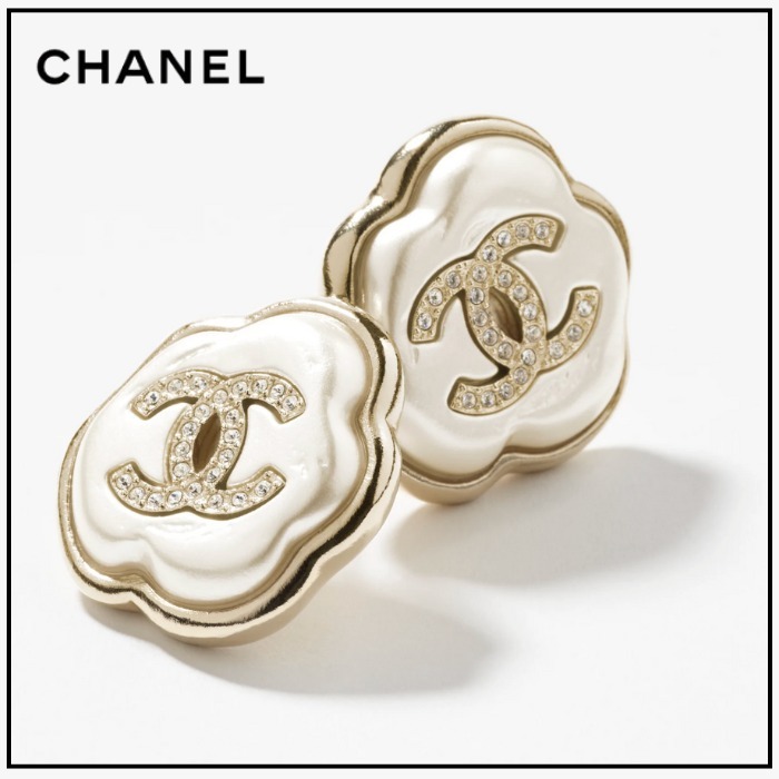 【上品な存在感♪】CHANEL ココマーク ピアス