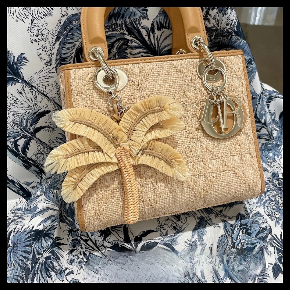 【ヤシの木モチーフ♪】DIOR Dioriviera バッグチャーム