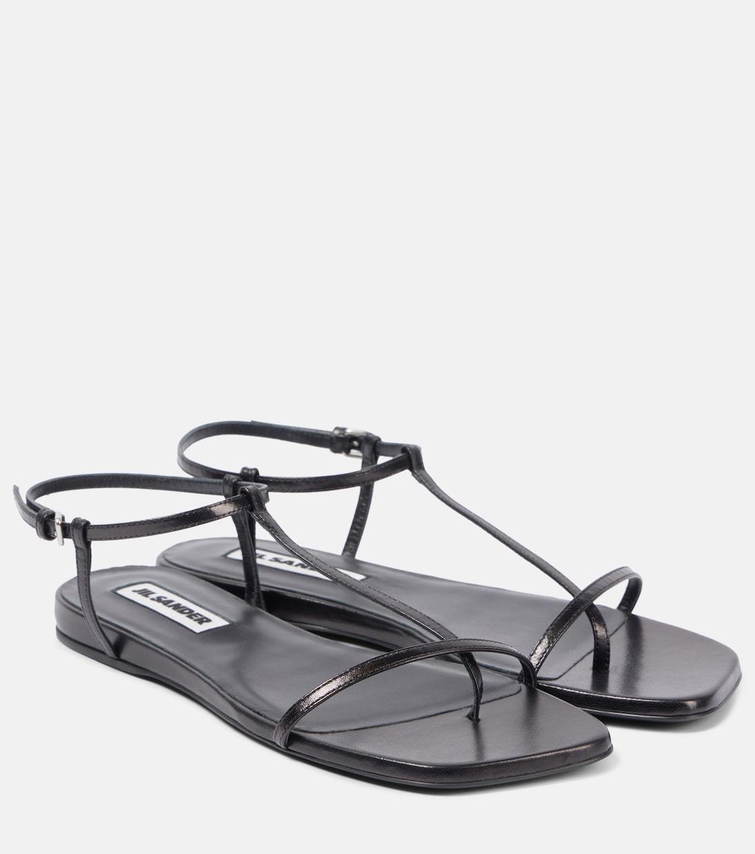 サンダル・ミュール JIL SANDER  Leather thong sandals