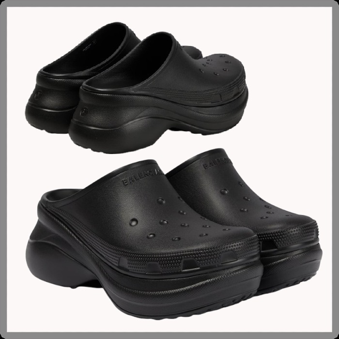 関税負担なし◆BALENCIAGA◆Crocs プラットフォームスライド