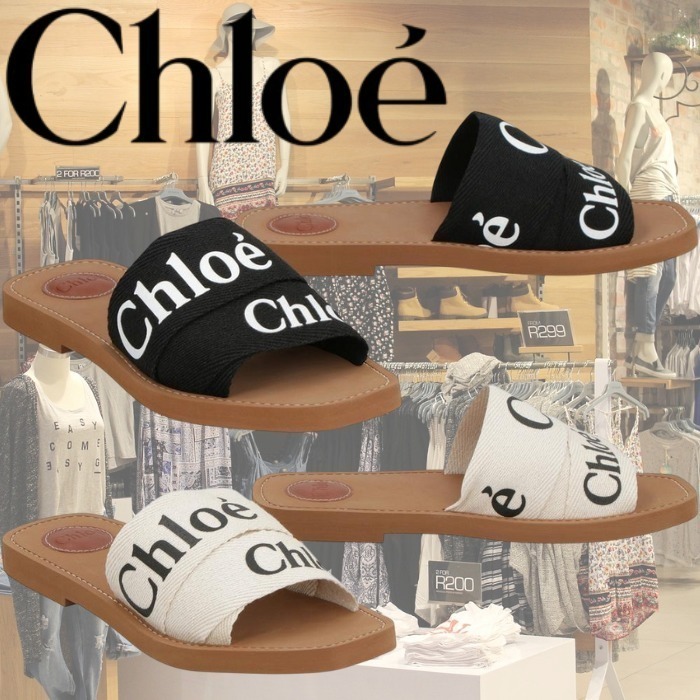 【Chloe】WOODY フラット ミュール サンダル 関税込 CHC22U188Z3