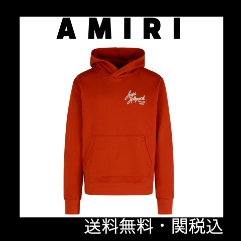 【関送込】AMIRI ハリウッド ロングスリーブ パーカー レッド