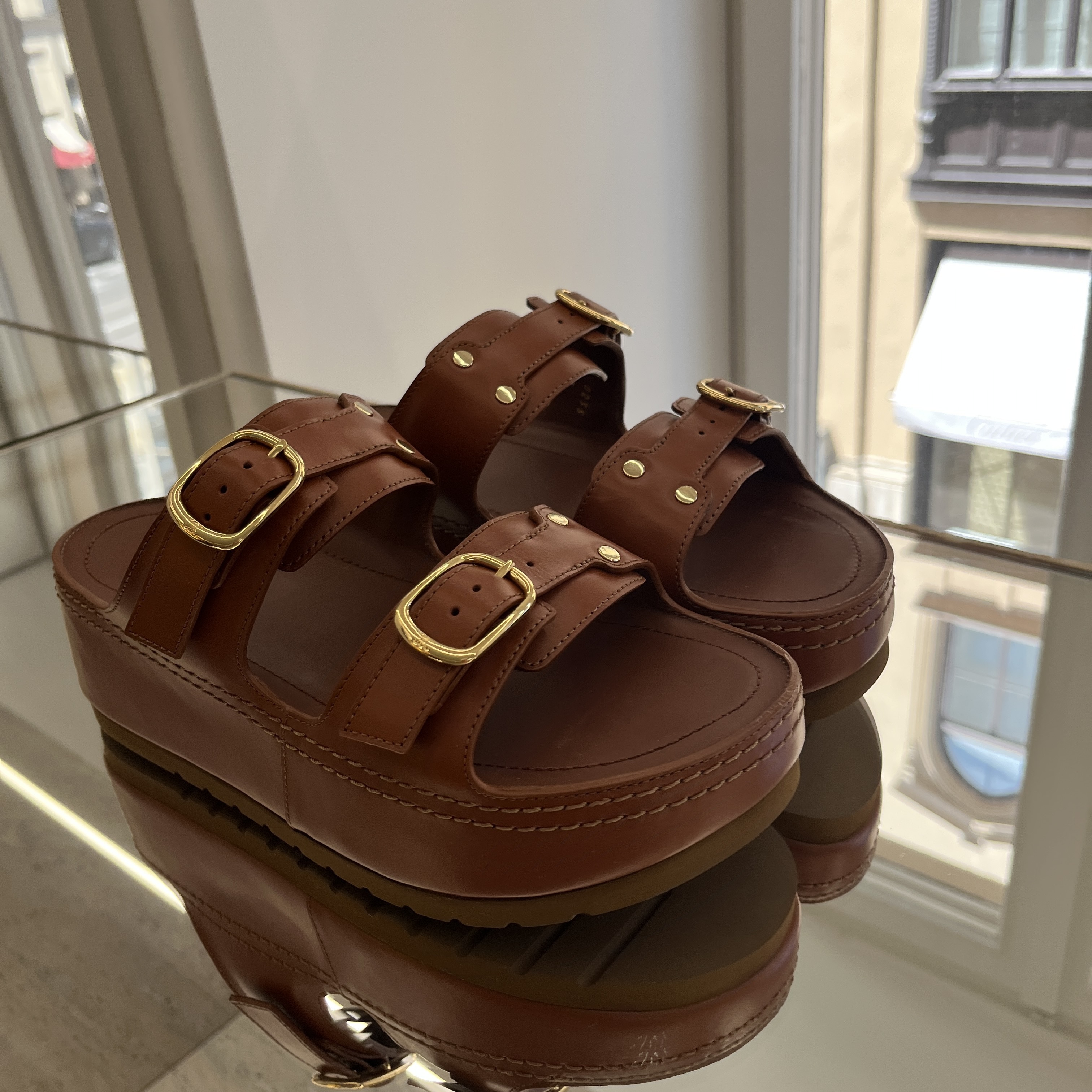 ★セリーヌ★ CELINE ポリー ウェッジミュール ２色
