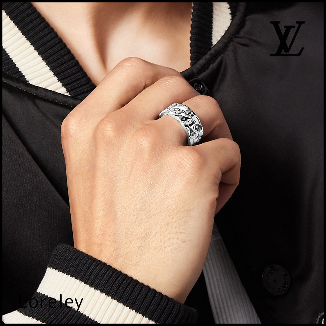 Louis Vuitton LVモザイクキューバンリング M1532M