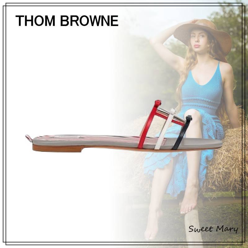 THOM BROWNE☆マルチカラー フラット サンダル♪【送料込】