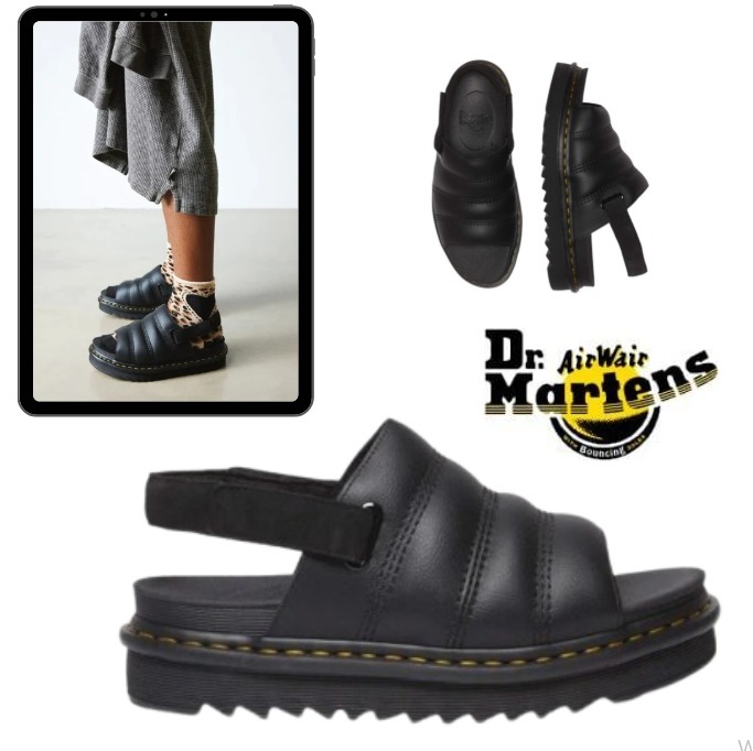 【Dr. Martens】KOLE Athena Leather Strap Sandals