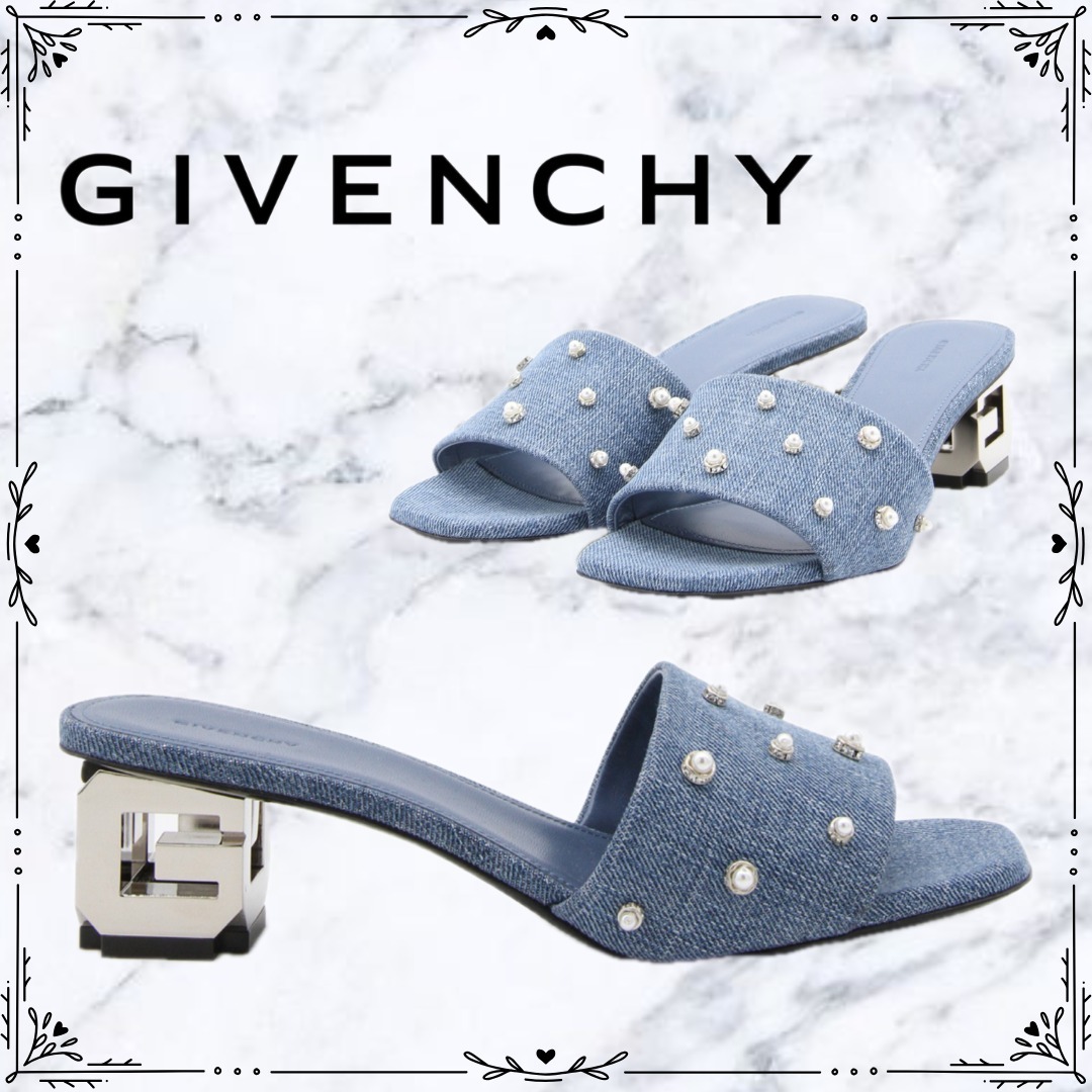 GIVENCHY★DENIM G CUBE MULES サンダル Sandals BE3082E1TK420