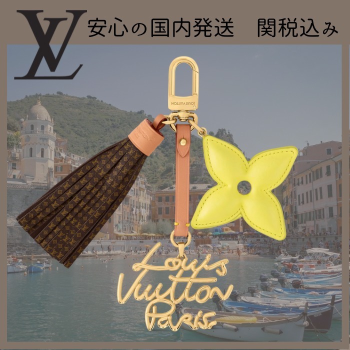 【ビタミンカラーがお洒落♪】LV バッグチャーム レターリング