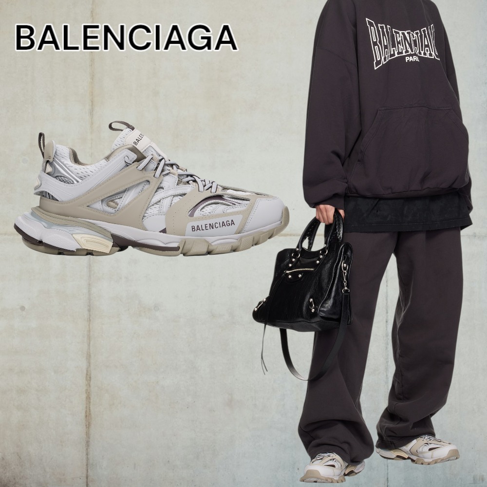 【BALENCIAGA】トープ＆グレー Track スニーカー