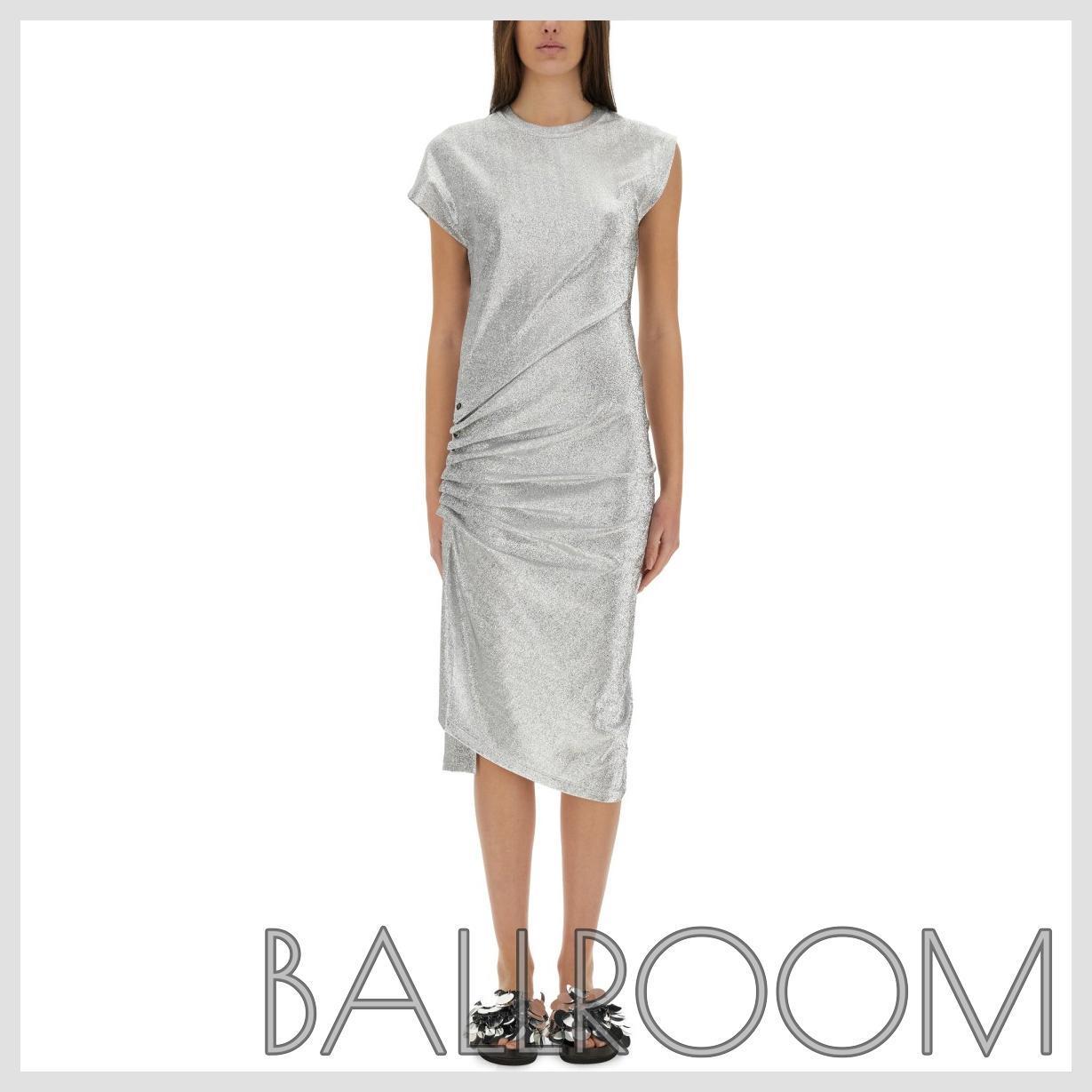ワンピース RABANNE DRESS WITH DRAPE