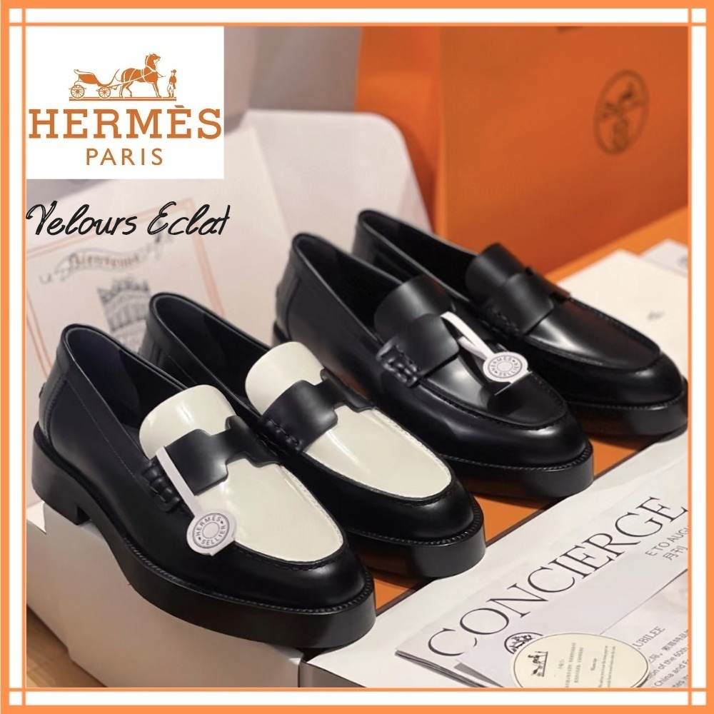 シンプルで洗練された足元に♪【HERMES】モカシン《アワー》