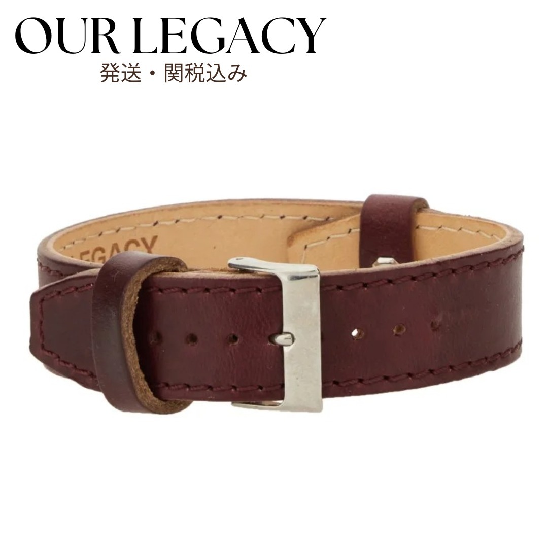 送料関税込み OUR LEGACY Continuous Strapバックルブレスレット