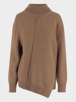 【JIL SANDER/ジルサンダー】Asymmetrical woolblend sweater