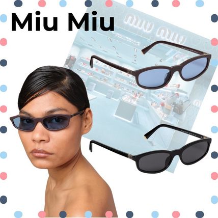 【MIU MIU】リガード サングラス ブルー ブラック