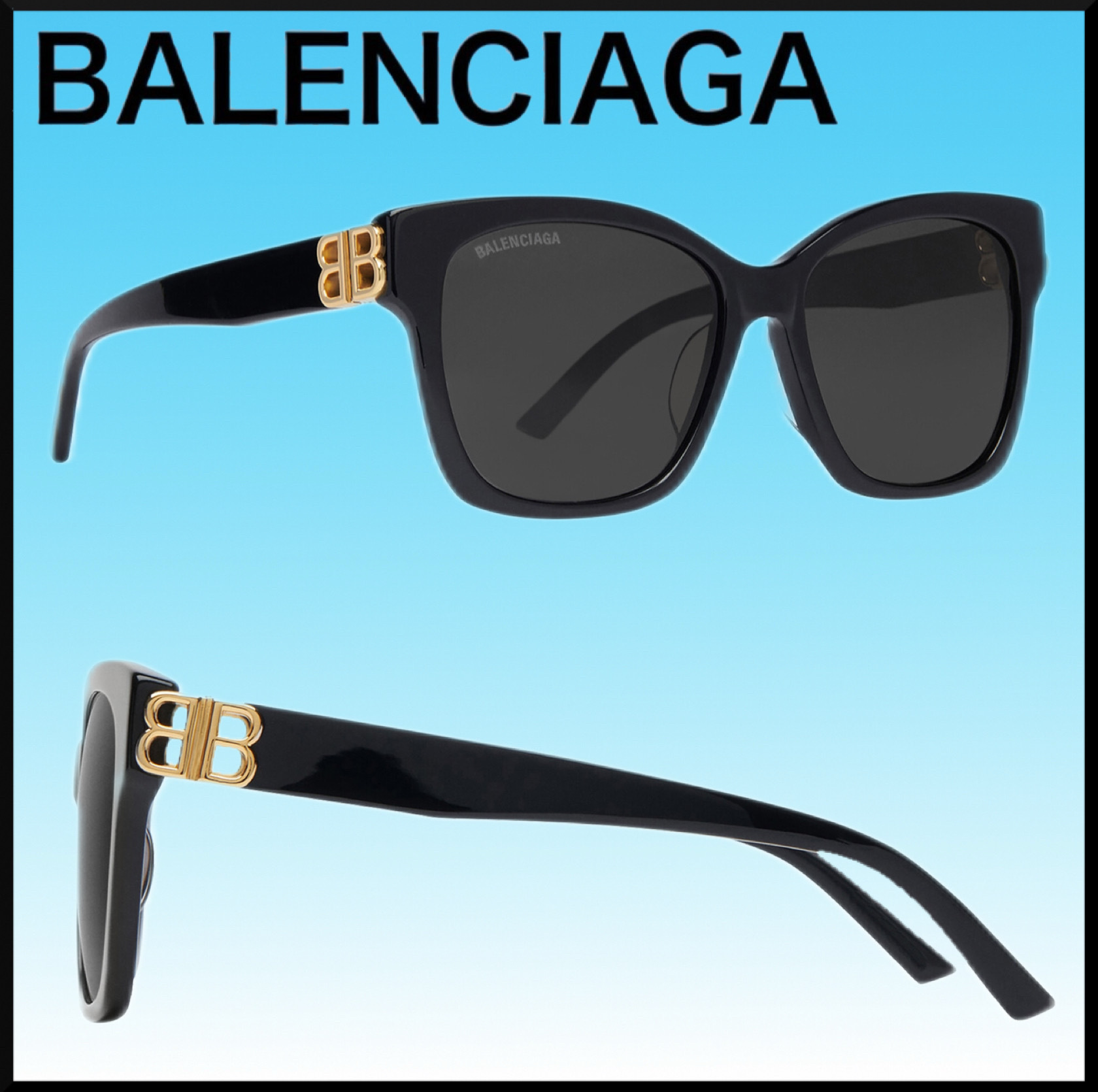 人気★BALENCIAGA DYNASTY SQUARE スクエアサングラス★おしゃれ