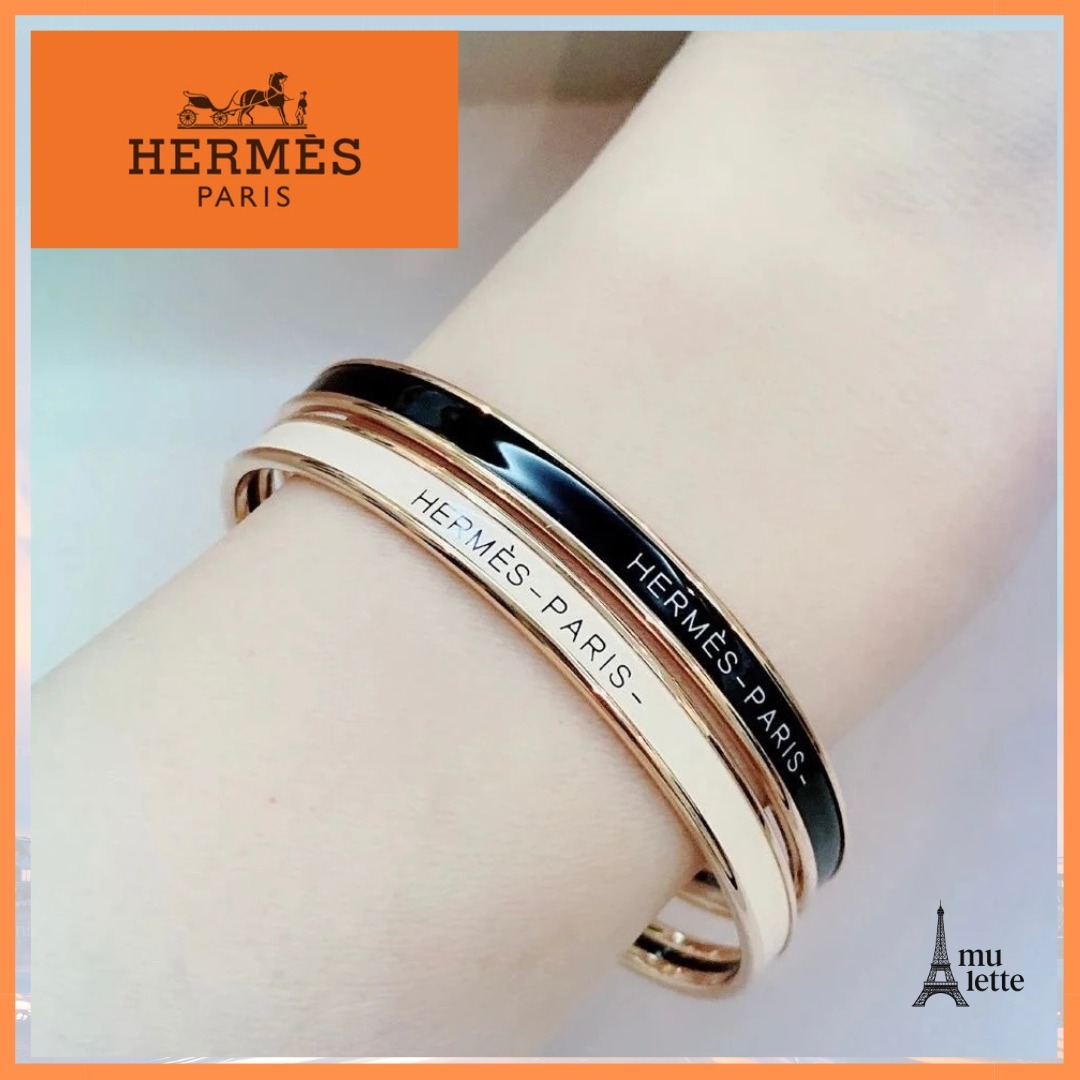 高級感のある♪【HERMES】エナメルブレスレット 《ユニ》