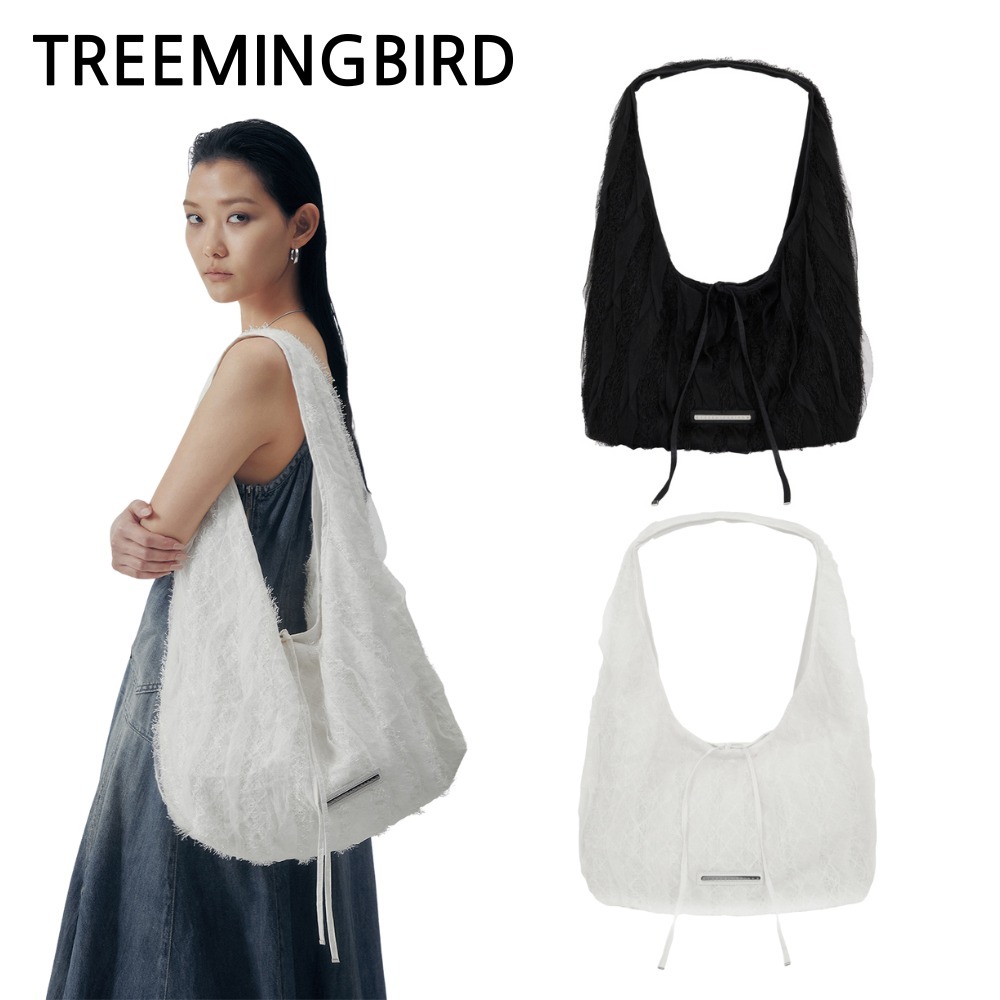 ★TREEMINGBIRD★ Fray Lace Double Layered Bag