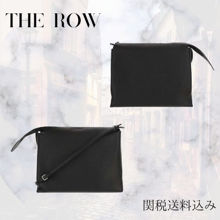 【The Row】レザーショルダーバッグ ブラック