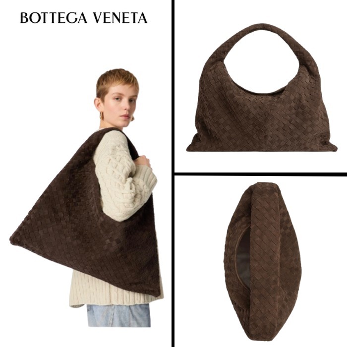 【BOTTEGA VENETA】ラージ ホップバッグ スエード