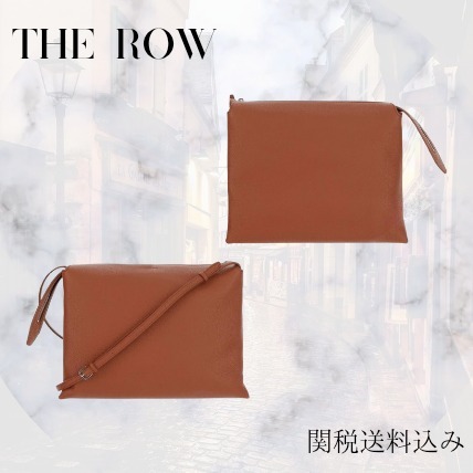 【The Row】レザーショルダーバッグ ブラウン