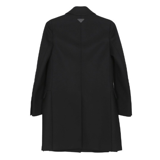 《PRADA》ウール プリーツ ディテール コート #36 中古 美品