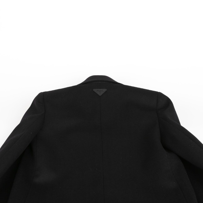 《PRADA》ウール プリーツ ディテール コート #36 中古 美品