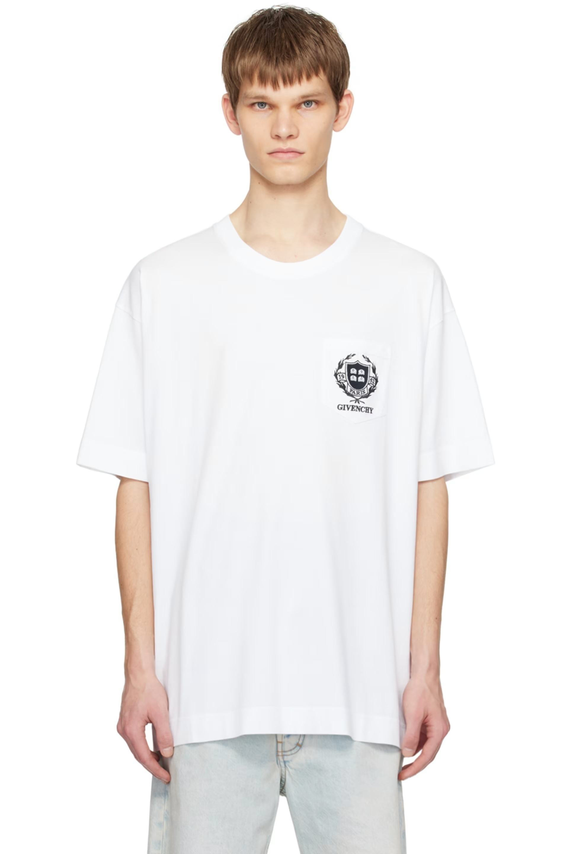 GIVENCHY ホワイト Crest Tシャツ