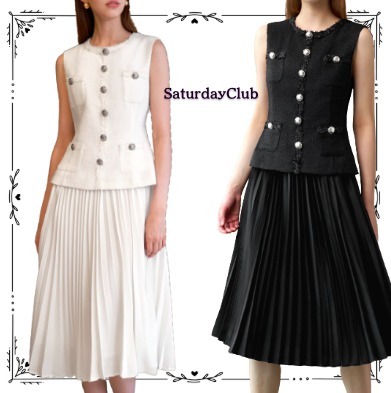 ☆Saturday Club☆ プリーツスカート ワンピース 送関込