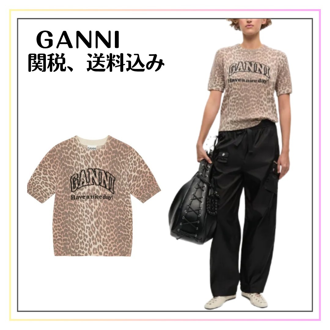 【GANNI】ウール混Tシャツ【関税込み】