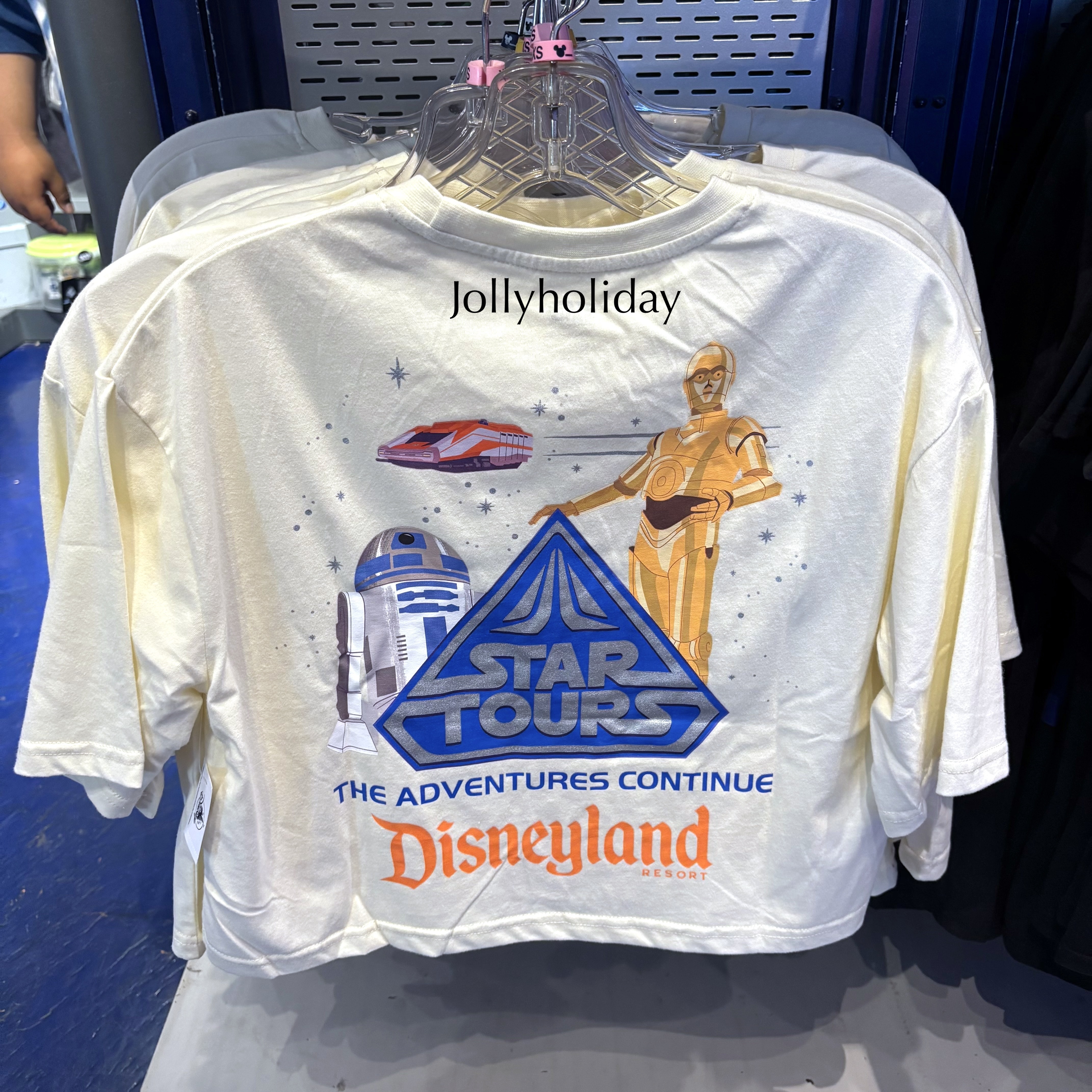 ☆Disneyland☆レディース用 スターツアーズ クロップドTシャツ