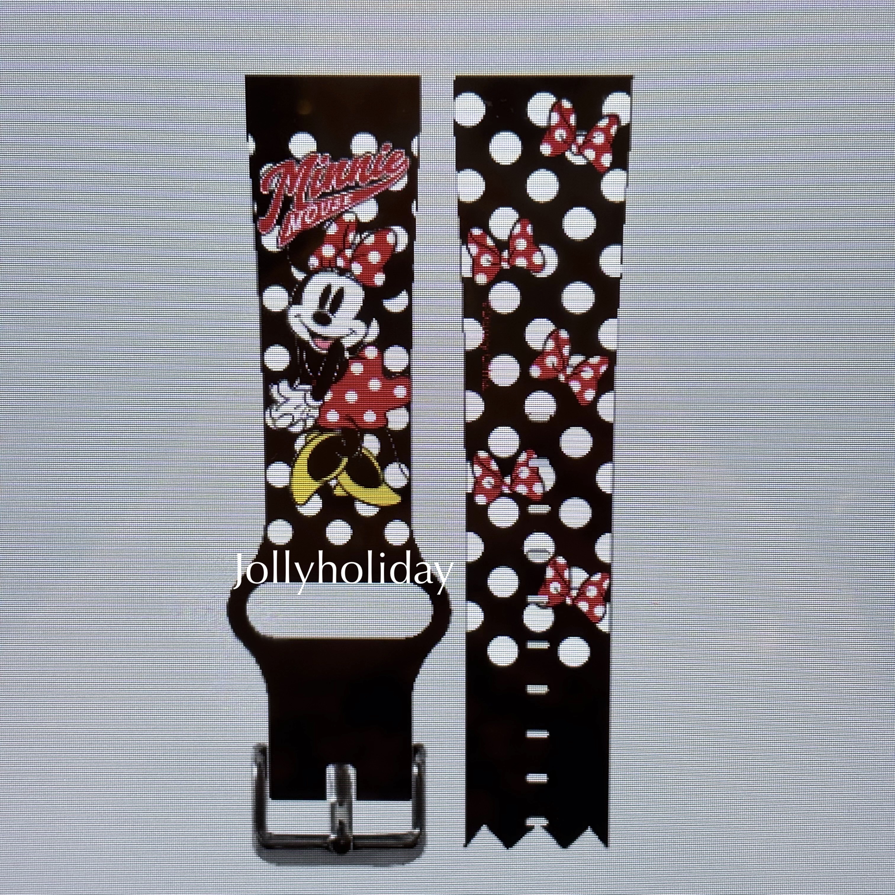 ☆US Disney Parks☆Apple Watchストラップ ミニーちゃん
