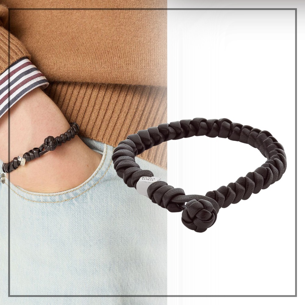 《オンオフで着用》bottegaveneta ノット レザー ブレスレット