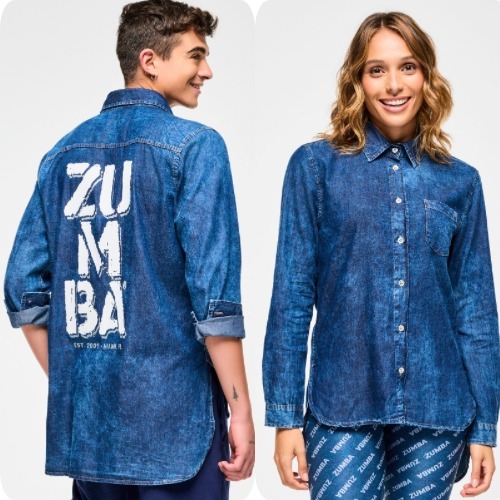 国内発送【Zumbaズンバ 】Blue Jean Button Down(2025.7新作)