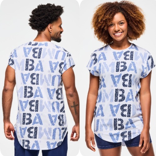 国内発送【Zumbaズンバ 】Blue Jean Hem Tee(2025.7新作)