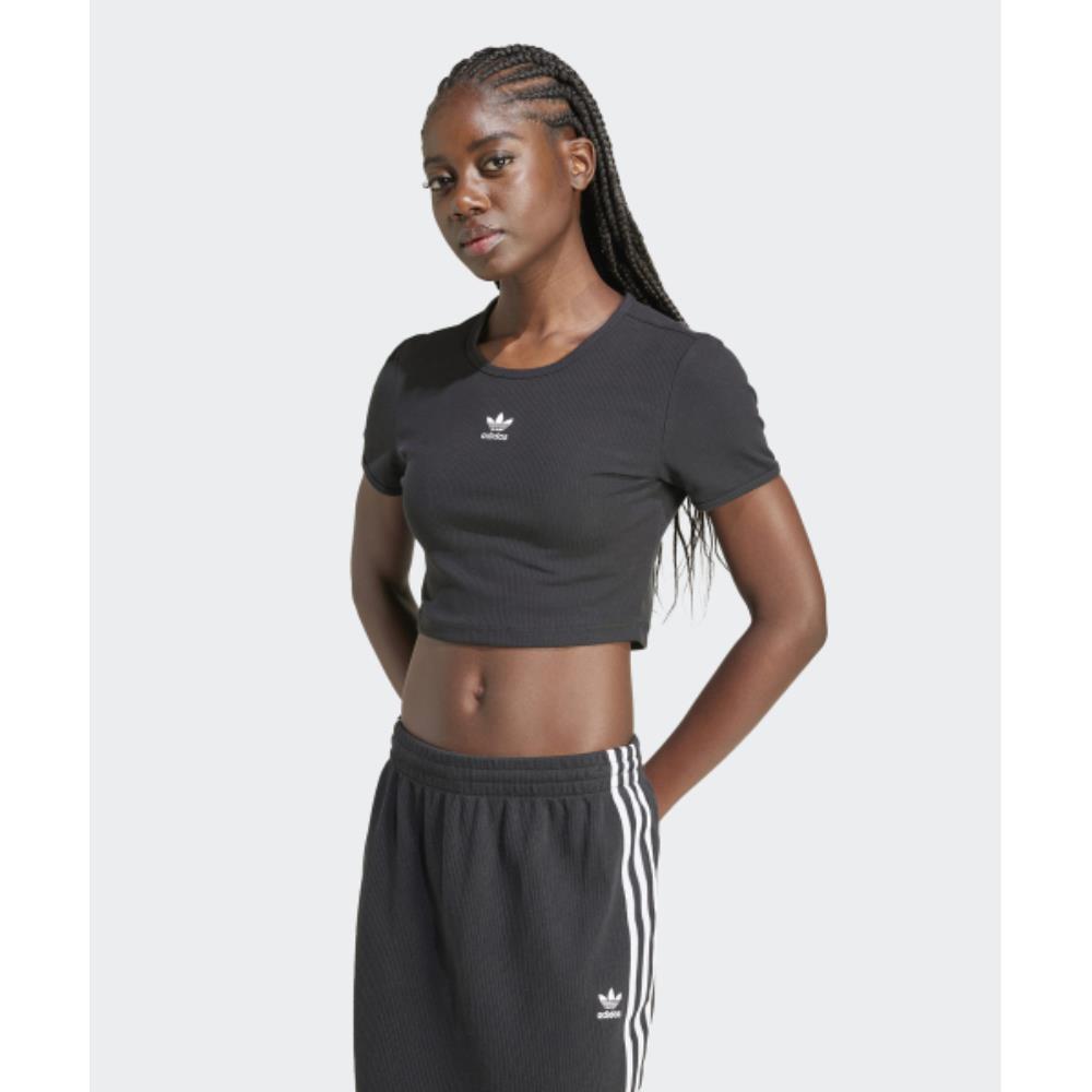★ adidas★ Essential Lip Crop Tee Black IY9664