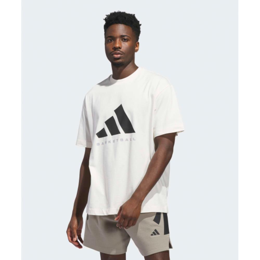 ★ adidas★ Basketball Tee White JX5574