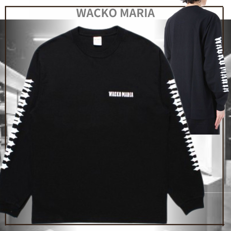 普段着に WACKO MARIA ウォッシュ加工 ロングスリーブTシャツ