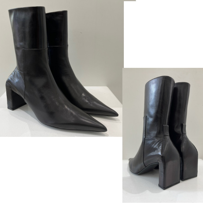 【特徴的なヒール】Jil Sander アンクルブーツ ポインテッドトゥ