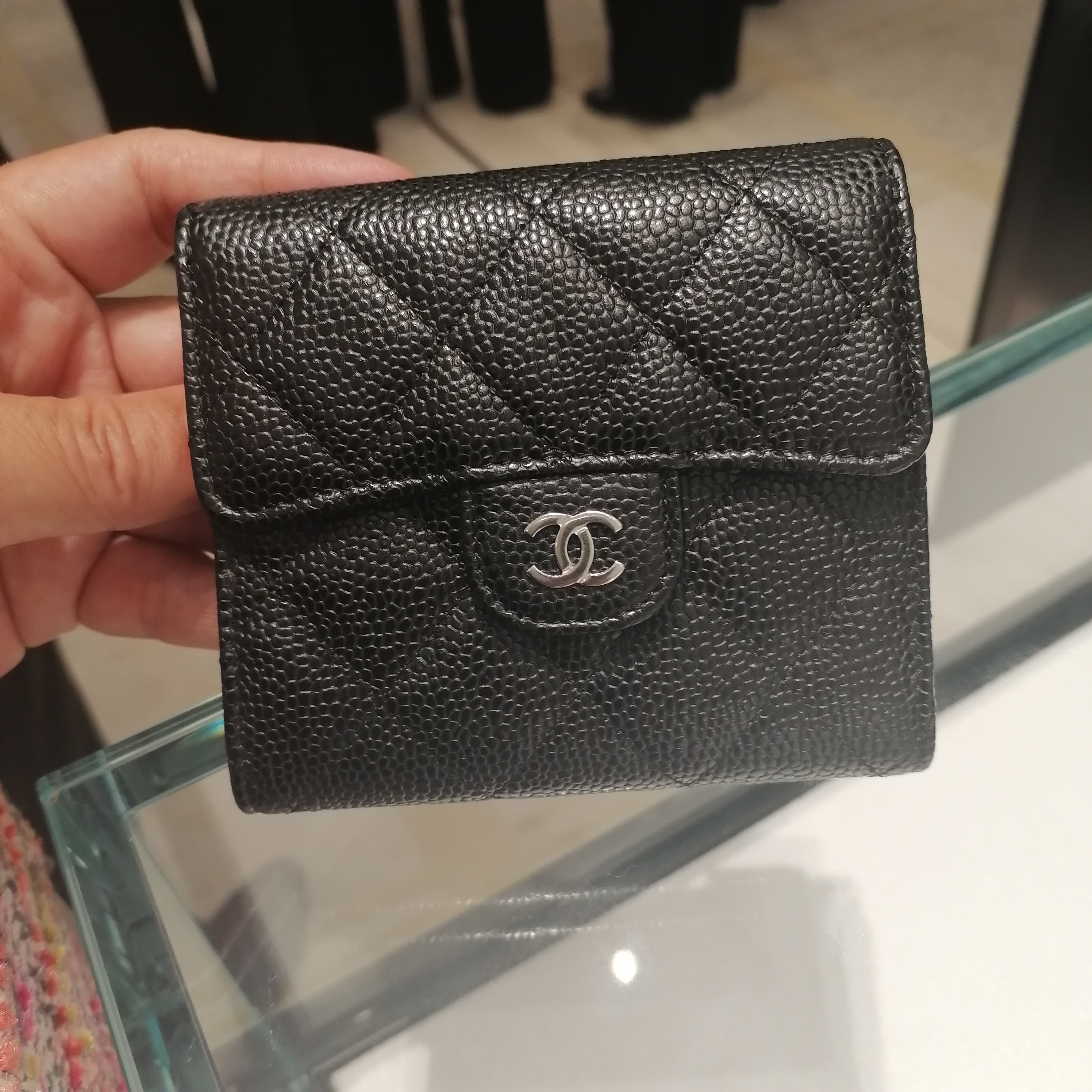 CHANEL シャネル クラシック スモール フラップ ウォレット BK