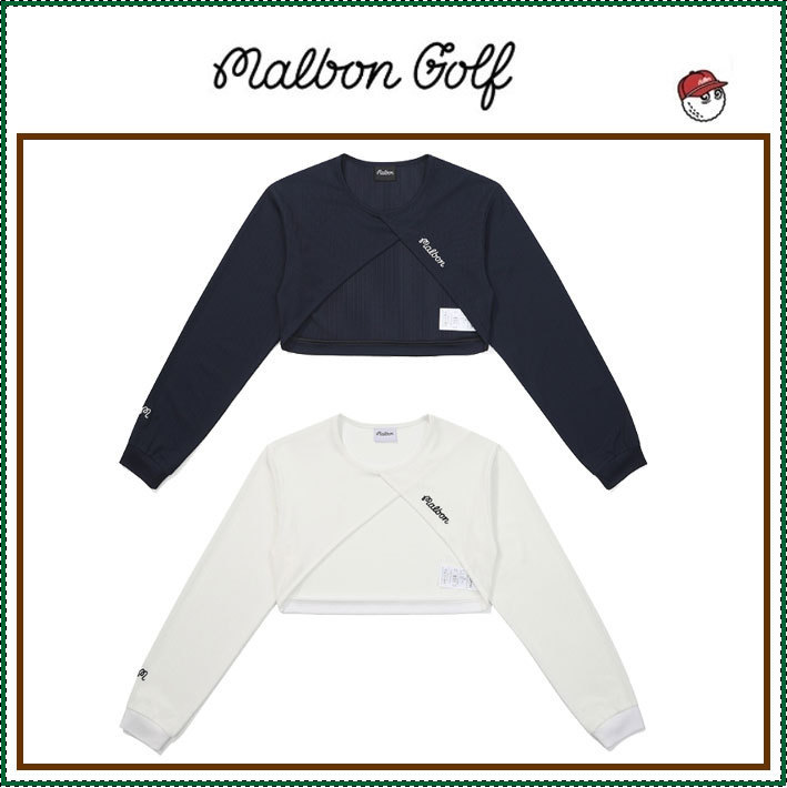 【MALBON GOLF】 Women's pleated fabric bolero jacket /追跡付