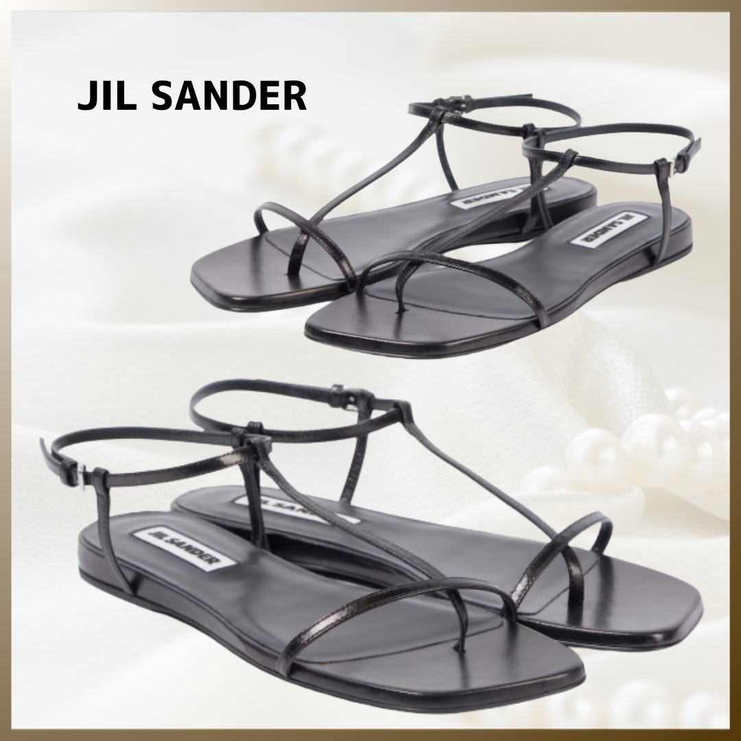 JIL SANDER ジルサンダー レザートングサンダル