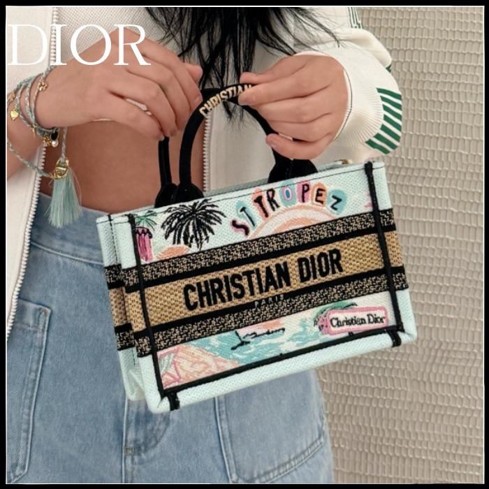 【人気！】Saint-Tropez Dior Souvenir ブックトート バッグミニ