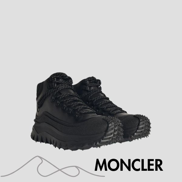 ☆関税送料込☆【MONCLER】トレイルグリップ レザースニーカー