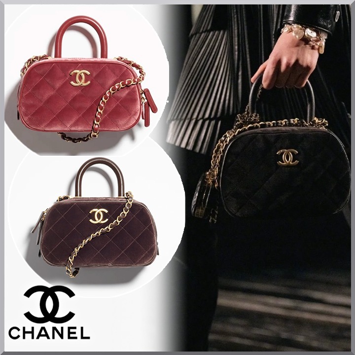 《フォルムが可愛い♪3色》CHANEL トップハンドル