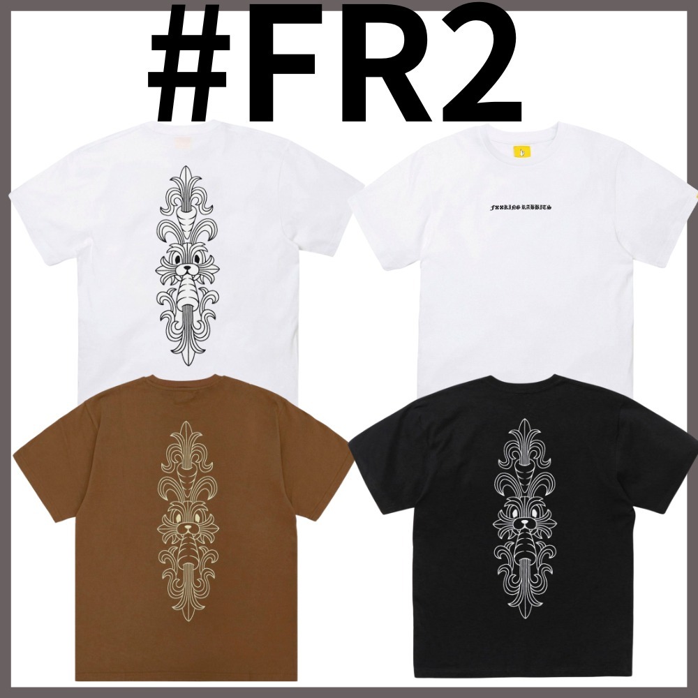 【＃FR2】Embroidery Carrot Rabbit T-shirt Tシャツ