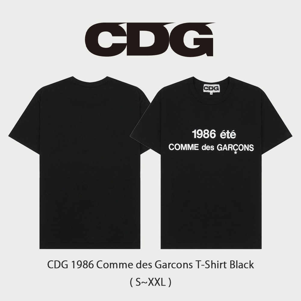 【CDG】 正規品★ 1986 Comme des Garcons T-Shirt Black