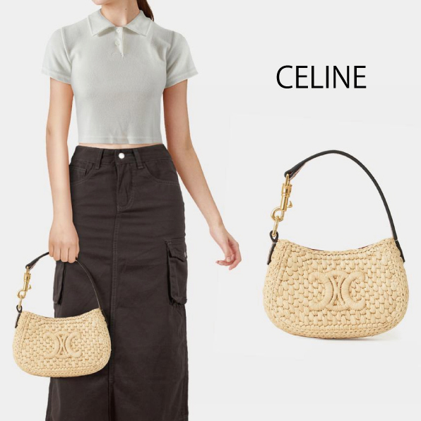 【CELINE】MICRO TILLY IN Raffia ハンドバッグ