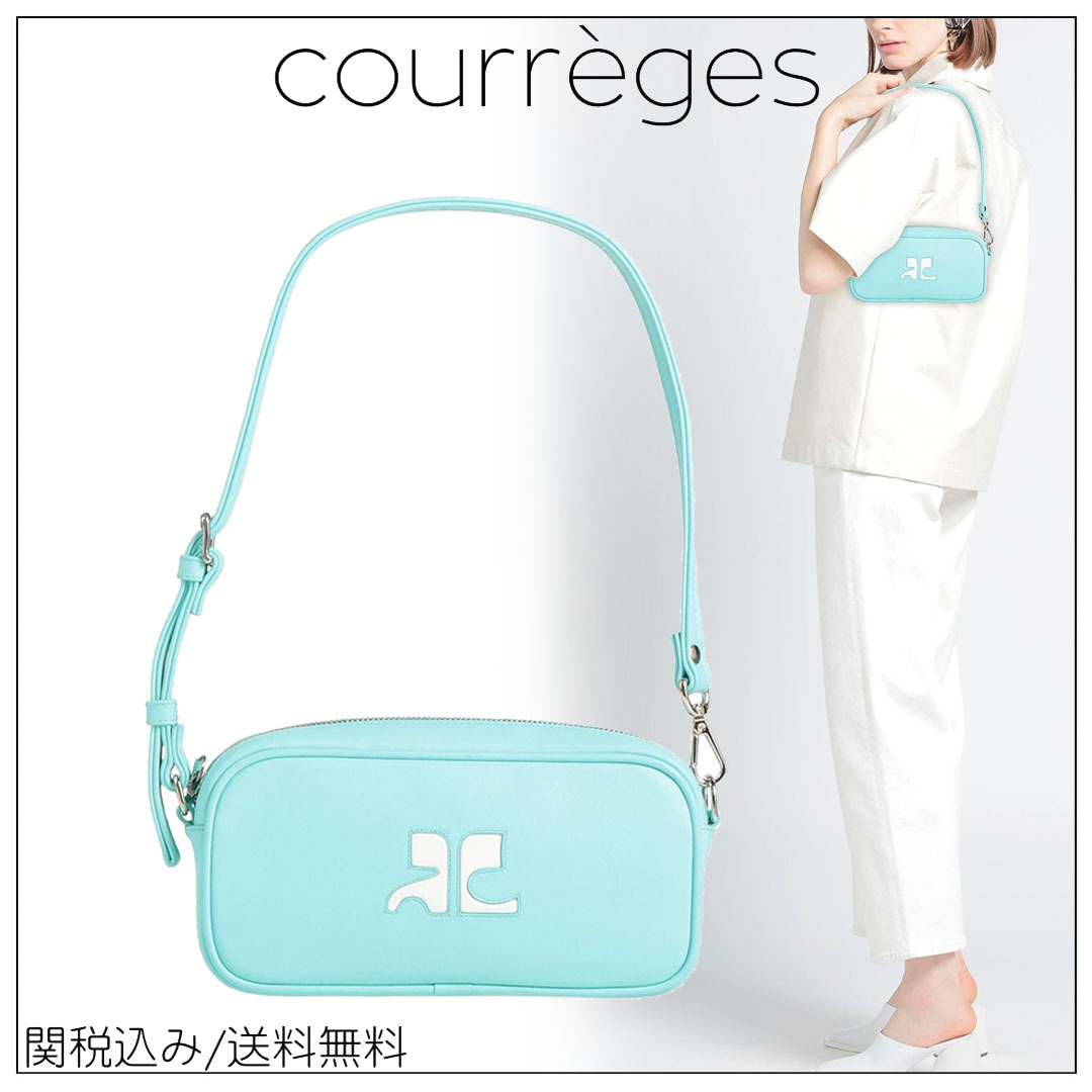 【COURREGES】関税込み/送料無料 ショルダーバッグ ブランドロゴ