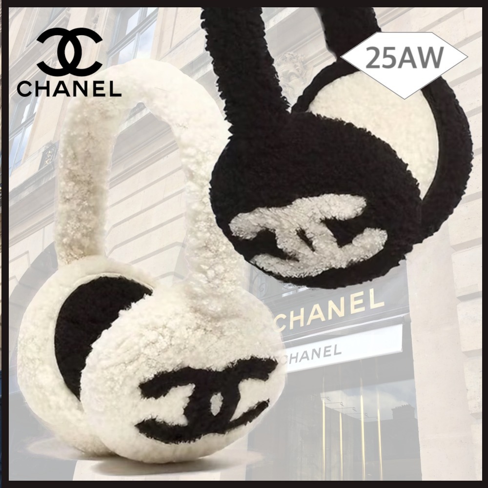 【毎年完売★トレンド大人可愛い】CHANEL 25B ロゴ イヤーマフ