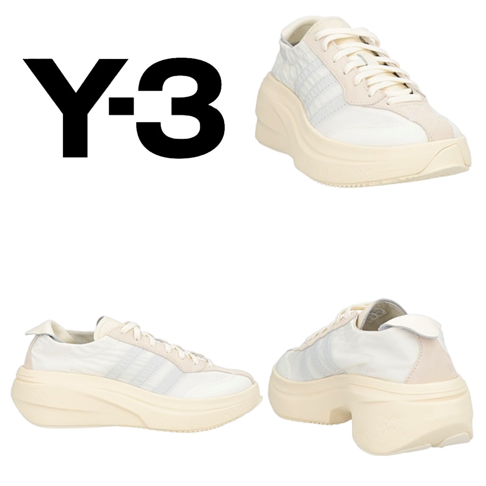 Y-3 メンズスニーカー オフホワイト